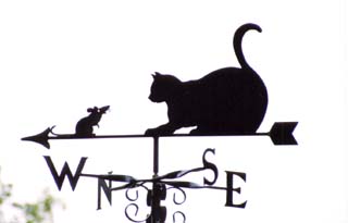 Cat and Mouse weather vane